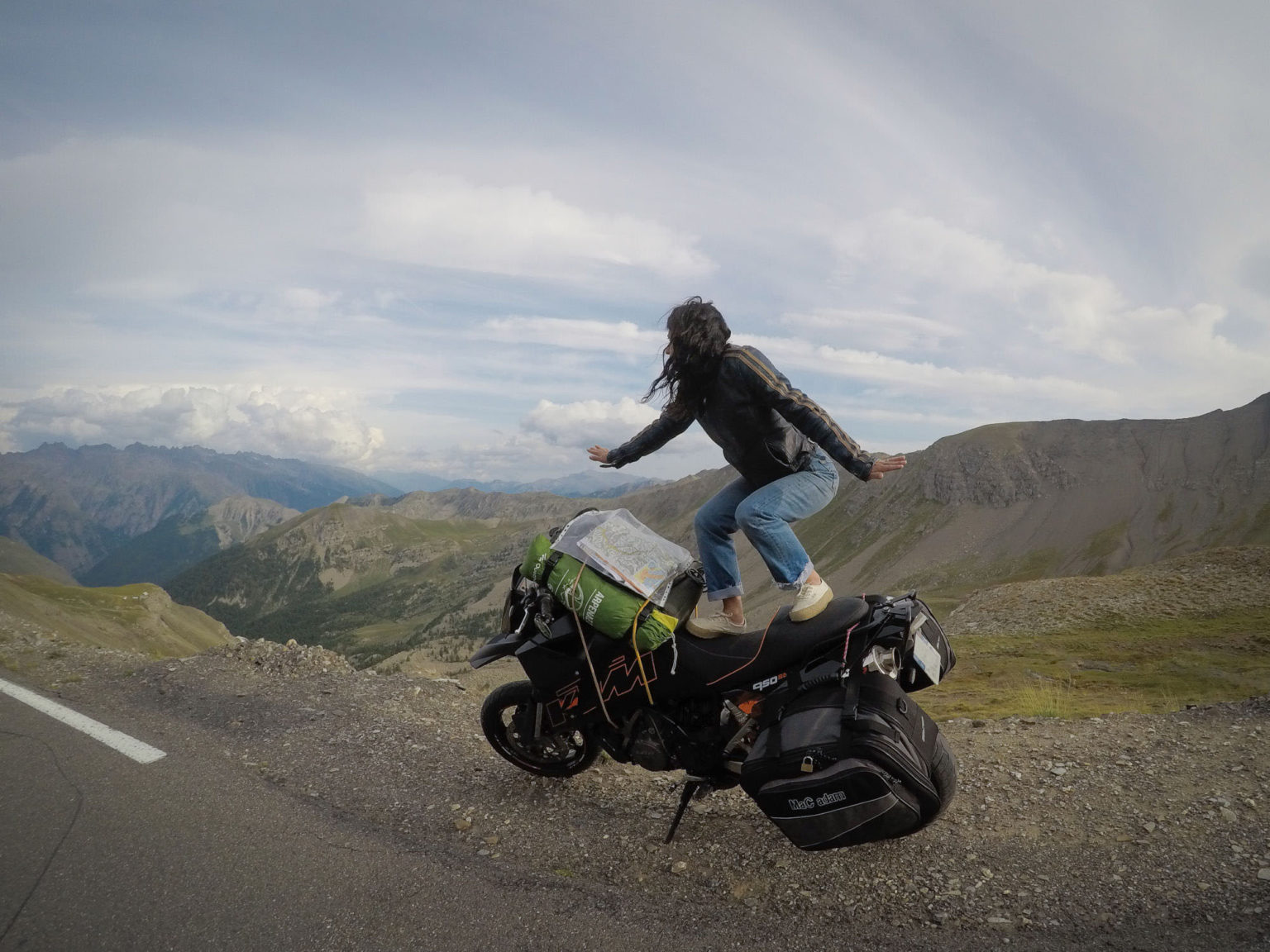 road trip moto en solo