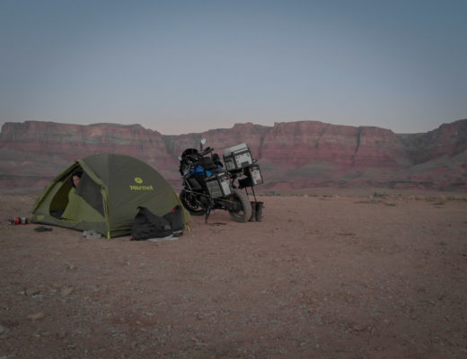 camping à moto dans l'Utah