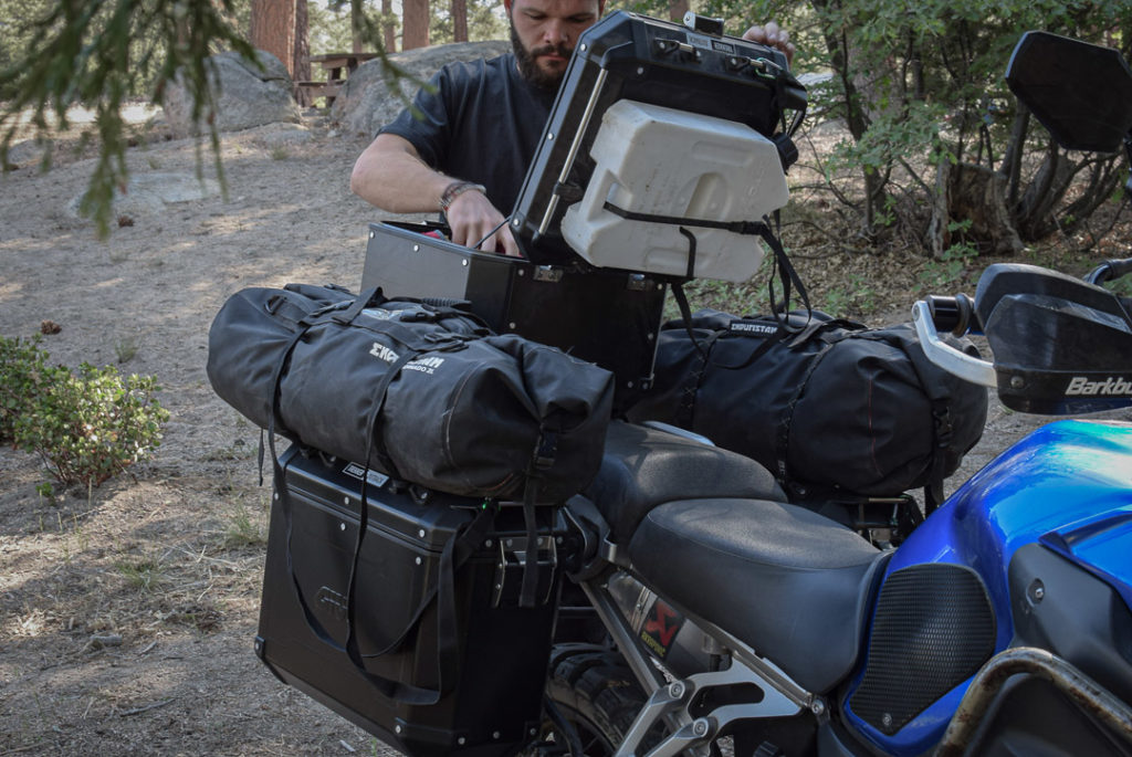 essai des valises moto Givi Outback Trekker