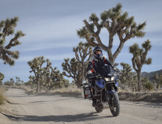 parcourir Joshua Tree à moto