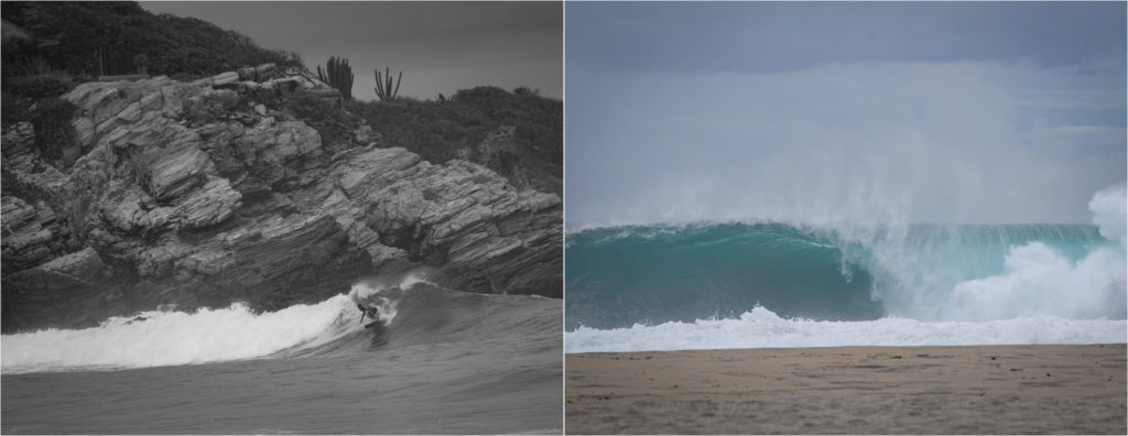 le surf à Puerto Escondido au Mexique 